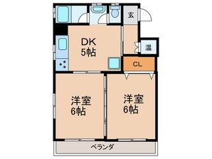 香流東マンションの物件間取画像